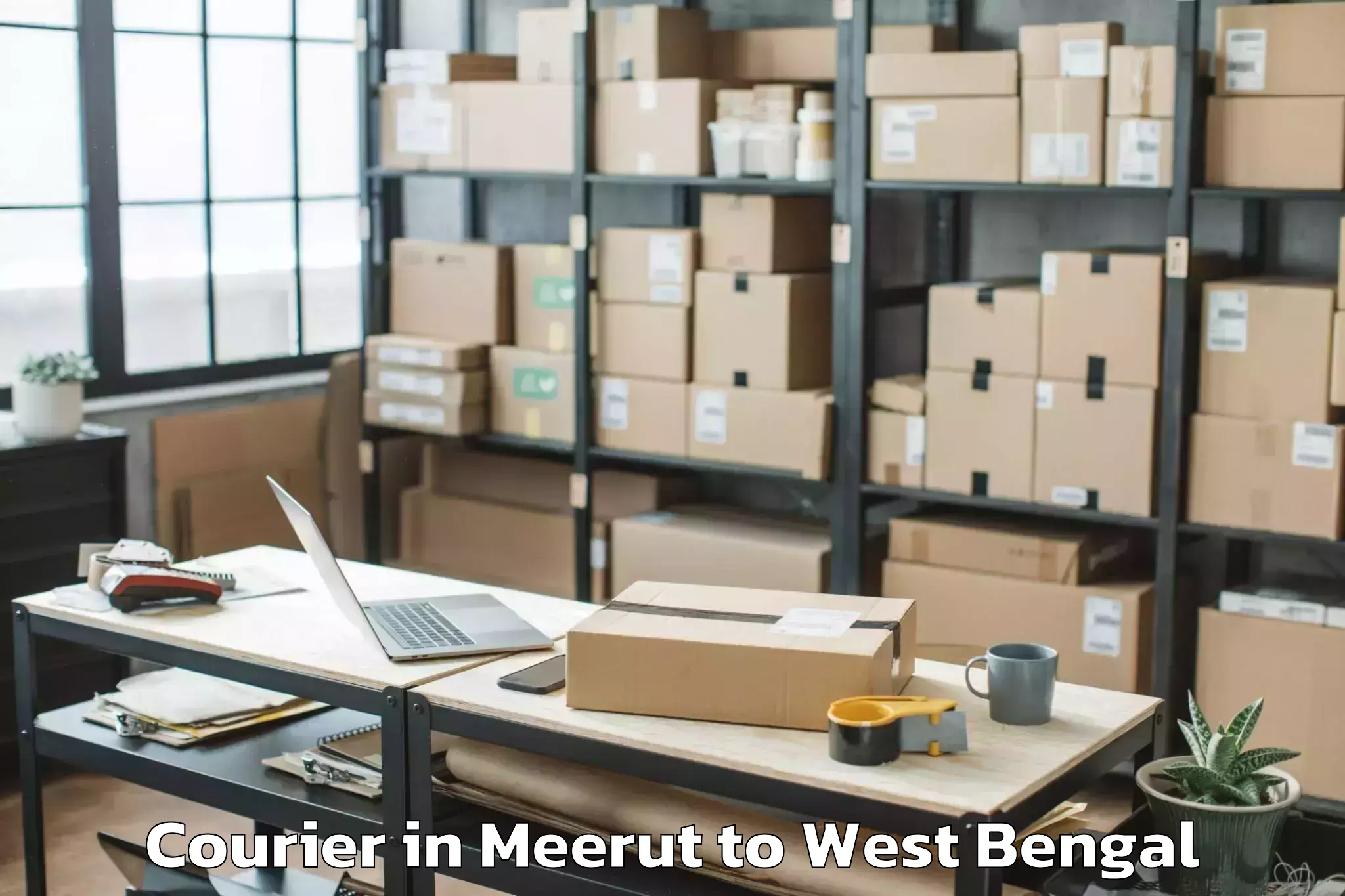 Trusted Meerut to Khargram Courier